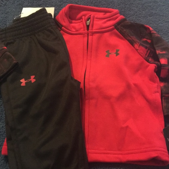 Under armour red tracksuit Clearance